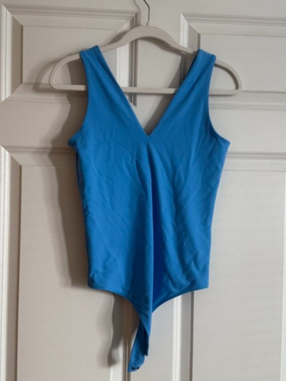 Abercrombie & Fitch Electric Blue SoftAF V-Neck Bodysuit